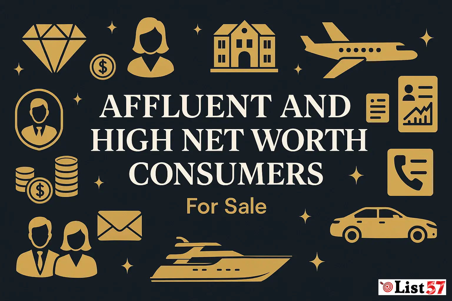 Affluent and High Net Worth Consumers Lists For Sale List57