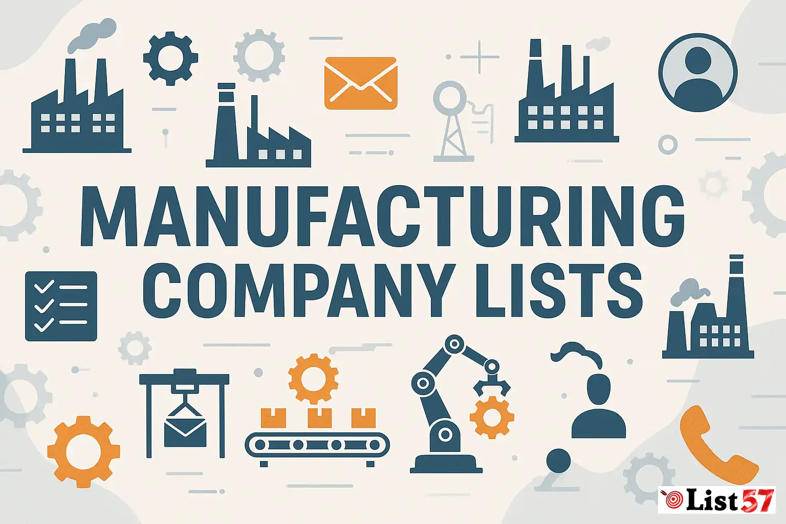 Manufacturing Company Lists For Sale List57 Manufacturing Company Lists For Sale List57